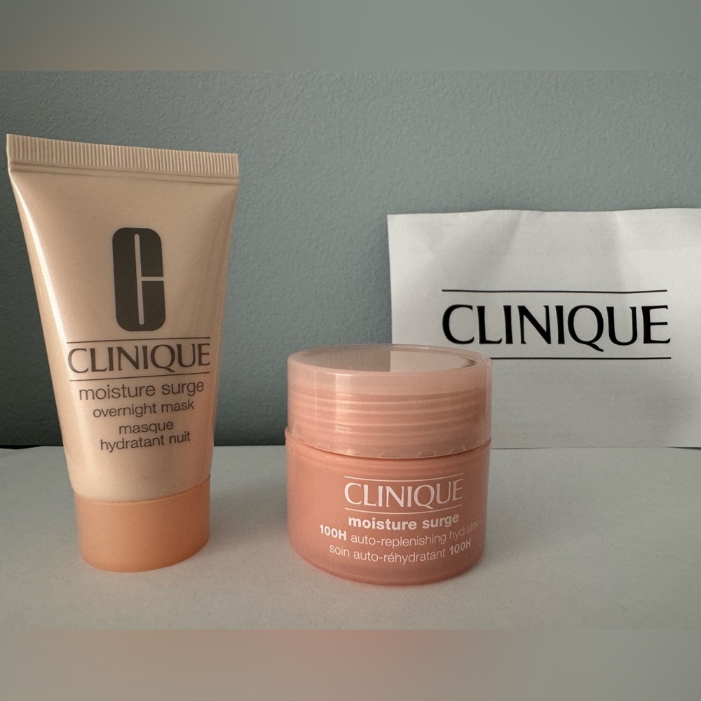 Clinique Moisture Surge Set: Mask and Hydrator (NEW) sample/travel size